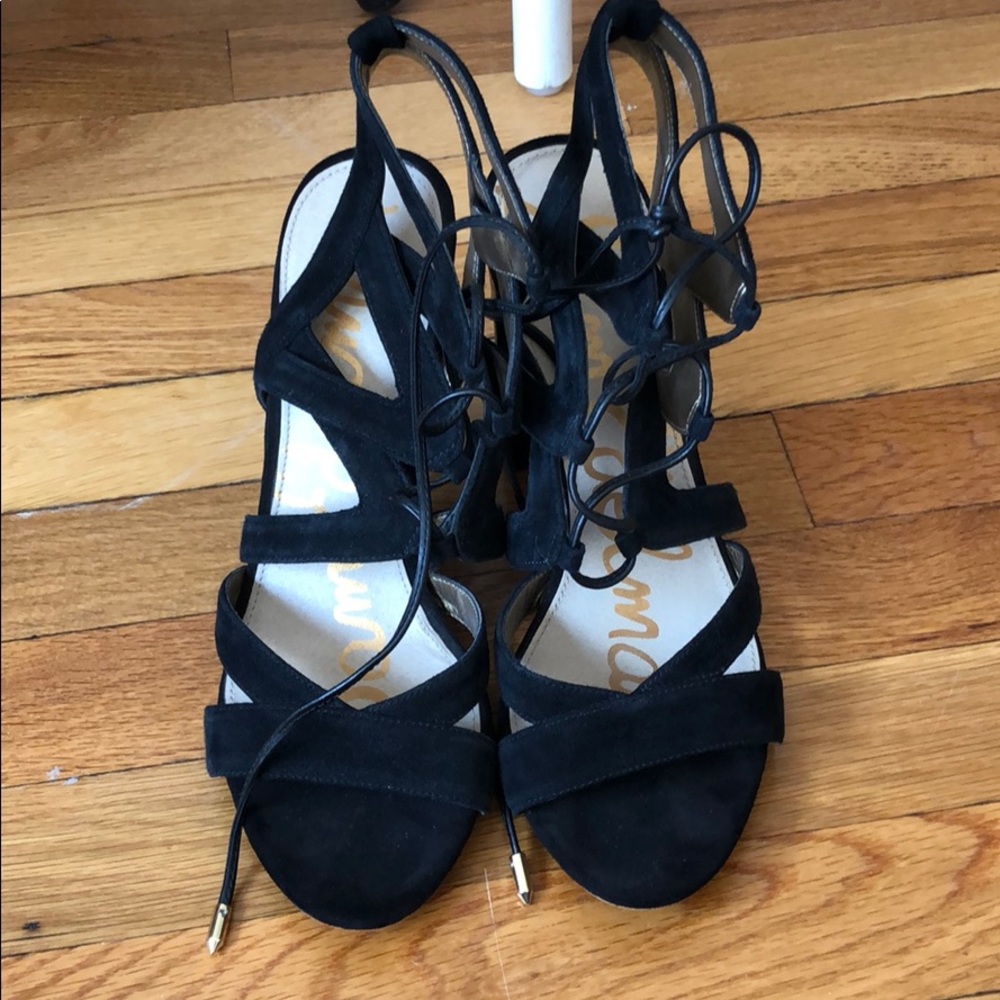 Sam Edelman Yardley Suede Lace Up Heels